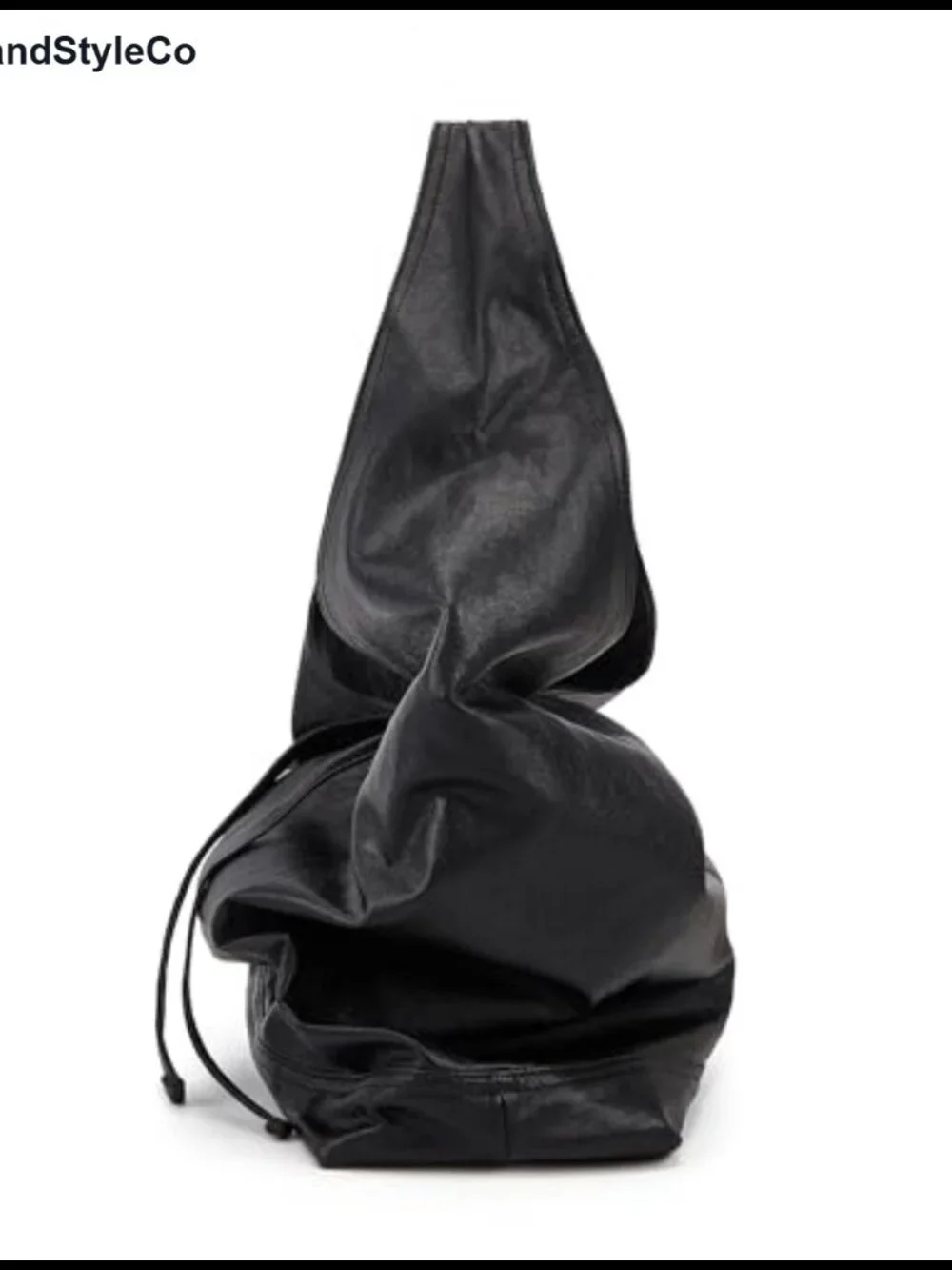 Large Vegan Leather Hobo Bag Slouchy Shoulder Handbag